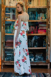 Cecilia Strapless Floral Maxi Dress