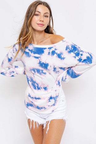 Cynthia Wide Neck long sleeve pullover